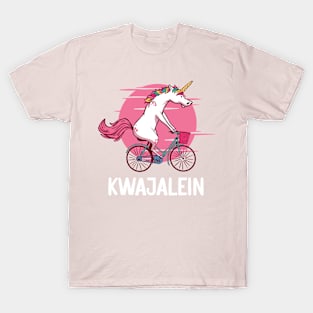 Kwajalein Atoll Marshall Islands Unicorn Bicycle T-Shirt